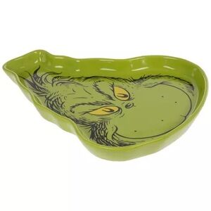 The Grinch Face Ceramic Platter